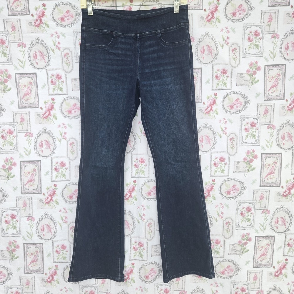American Eagle Women's Luxe Stretch High Rise Flare Denim Jeans Size Small Short